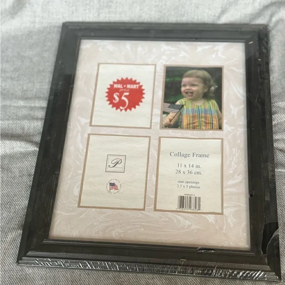 NEW 11 x 14 Black Wood Frame Wall Hanging Display